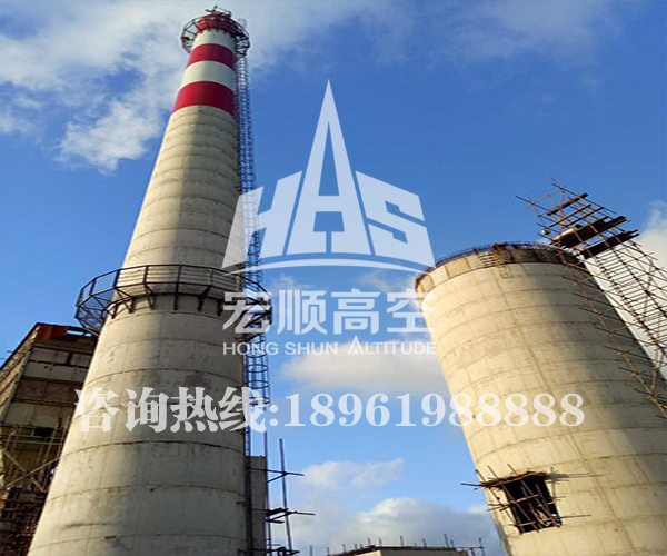 水泥煙囪刷色環